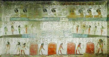 4th hour - top, middle and lower registers (tomb of Seti I).